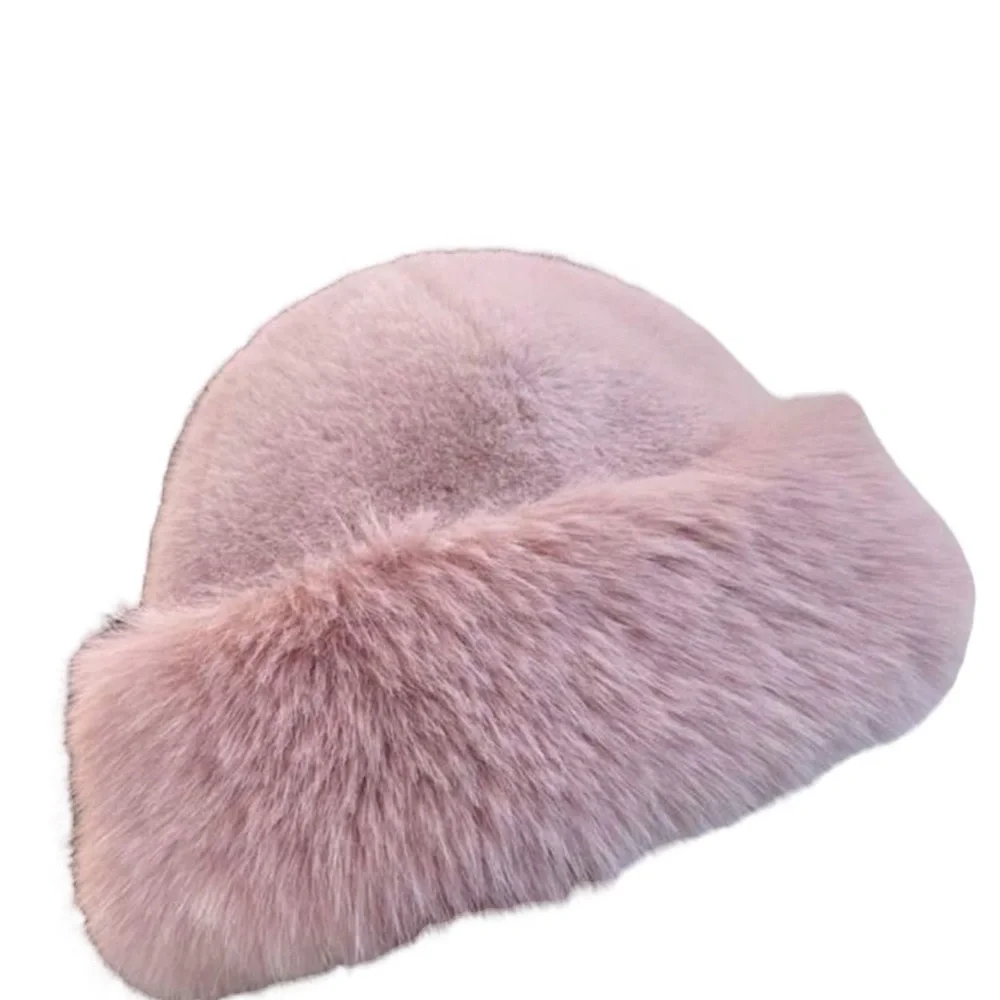 Faux Fur Hat 🩵 Furry Winter Super Soft Fashion Hat 10 colors - Picture 6 of 15
